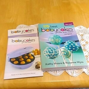 babycakes cake  pop maker recipes cookbook With Bonus Manuals